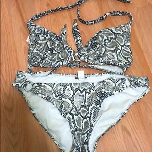 Snake skin bathing suit